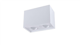 Oprawa Sufitowa Natynkowa Hadar Q2 2Xgu10 Ruchoma Prostokąt Biała