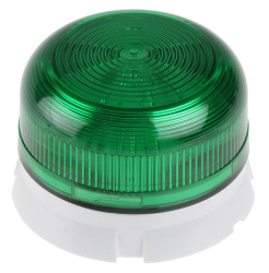 Sygnalizator 12 V DC, 24 V DC Migające Zielony Montaż powierzchniowy Ksenon