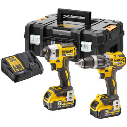 DEWALT DCK266P2T XR Brushless Twin Pack 18V 2 x 5.0Ah Li-ion