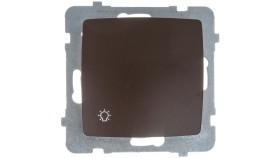 Karo Przycisk /Światło/ Czekoladowy Metalik Łp-5S/M/40