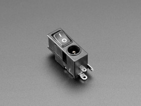 Adafruit 2.1mm DC Power Jack with Rocker Switch