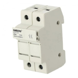 Podstawa bezpiecznikowa 25A 2-biegunowa 2P (1000V DC) 2-modułowa na wkładki 10x38mm ONESTO