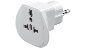 Adapter Podróżny Z Świata Do Ue, Biały