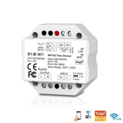 Ściemniacz triakowy sterownik Wi-Fi (Tuya) / PUSH-DIM 100-240VAC