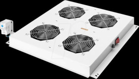 26210077 19-inch roof fan unit, 4 fans, gray