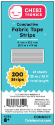 Chibitronics Conductive fabric strips - 25 sheet value pack