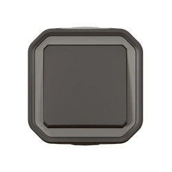 NOWE PLEXO 55 Przycisk jednobiegunowy komplet natynkowy 10A - 250V AC antracyt 069790L