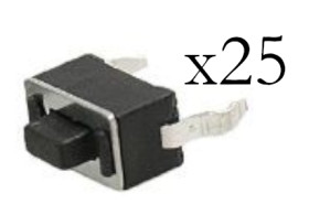 Opencircuit Tactile button 3x6x5mm - 25 pieces