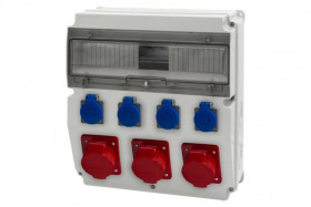 Rozdzielnica CAJA 15M - gniazda 3x16A 5p, 4x230V /15 modułów/