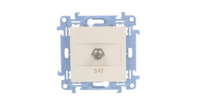 Simon 10 Gniazdo Antenowe Pojedyncze Typu F Kremowy Casf1.01/41