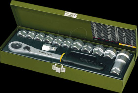 23604 Special open-style socket set, 14 pieces