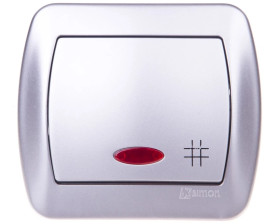 Simon Akord Łącznik krzyżowy z podświetleniem aluminium metalizowane AW7L/26