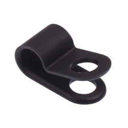 4.8mm Black Nylon P Clip - Pack of 100