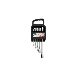 Zestaw kluczy oczkowych z grzechotką 5cz. - Yato YT-5038