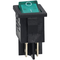 Bulgin H8553VBNAC DPST Non Illuminated On-Off Red Panel Mount Rocker Switch