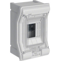 Rozdzielnica hermetyczna natynkowa 3 modułowa 1x3M drzwi transparentne IP65 vector II VE103L HAGER