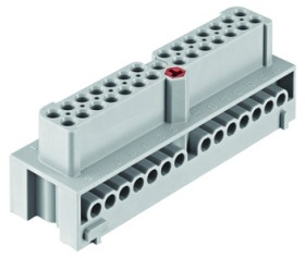 Socket contact insert, 24B, 28 pole, equipped, screw connection, with PE contact, 19410282701