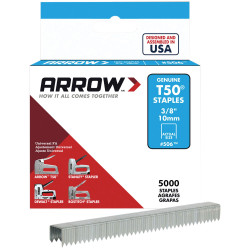 Arrow A506IP T50 Staples 10mm (3/8in) Bulk Pack 5000