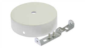 Podsufitka Metalowa 1 Otwór Biała, Fi 100