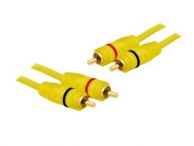 PRZEWOD 2*RCA 3M ZOLTY