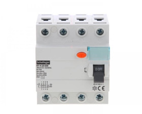 WYŁĄCZNIK RÓŻNICOWOPRĄDOWY AC 4P 25A 30mA SCHELINGER A03-K7-4-25-030