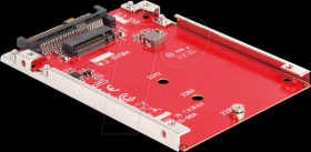 64228 Converter U.3 SFF-8639 &gt; M.2 NVMe Key M, 7 mm height