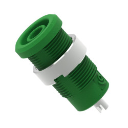 Gniazdo bananowe Żeński Połączenie lutowane Zielony 25A Electro PJP rozmiar 4 mm