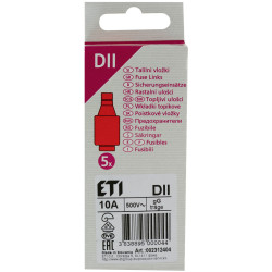 REV 0515085555 DIAZED Fuse DII 10A 500V 5Pieces