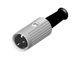 Gniazdo Din 4 -pinowe Żeński Montaż na kablu 100 V AC