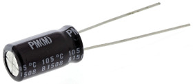 Kondensator 220μF 25V dc Radialny, Otwór przelotowy Nichicon roztaw: 3.5mm 8 (Dia.) x 15mm