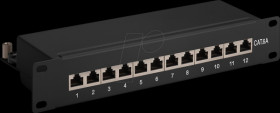 93796 patch panel, 10", 12-port, Cat.6a, 1 U
