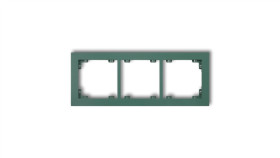Deco Ramka Potrójna Deco Pastel Matt Szmaragdowy 51Dr-3