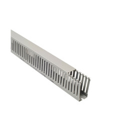 Korytko kablowe cienkogrzebiniowe TD, 37,5x75x2000 mm szare, B08106