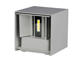 VT-759 6W Kinkiet kwadrat LED CHIP BRIDGELUX barwa: 4000K szary 7089 V-TAC
