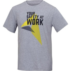 T-shirt z bawełny 100 180 g/m2 zaokrąglony pod szyją kolor szary rozmiar M ROMAGRTM