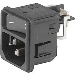 Złącze IEC IEC C14, C18 Śruba Męski 12A liczba bezp None Szybkozłączne Schurter