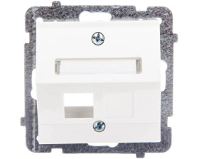 AS Obudowa gniazda komputerowego pojedynczego skośna ecru GPK-1GS/p/27