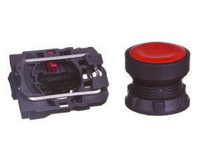 Przycisk sterowniczy 22mm czerwony z samopowrotem 1R XB5AA42