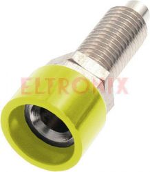 GNIAZDO LABORATORYJNE 4MM NIEIZOLOWANE ŻÓŁTE 3113