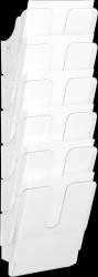 1700008401 Wall-mounted literature holder, A4, transparent