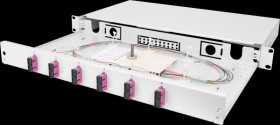 DN-96320-4 Fiber Optic Splice Box, equipped, SC, OM4