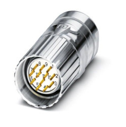 Złącze wielostykowe przemysłowe 12-pinowe M23 Montaż na kablu Wtyczka Phoenix Contact