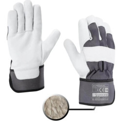 Rękawice ocieplane wzmocnione kozią skórą X-Premium winter rozmiar 10 (XL)