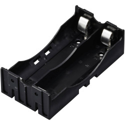 TRU COMPONENTS TC-13220704 Battery tray 2x 18650 Pin contact 78x40x21mm