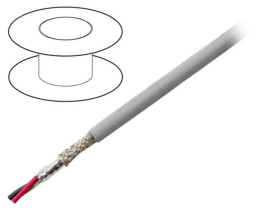 78342-SL005 Przewód na rolce 30,5m EcoCable Mini 2x20AWG MPPE ciemnoszary 300V