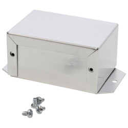 Hammond 1411FBDU Utility Metal Flanged Case 81x56x41mm Aluminium Natural