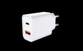 Ładowarka sieciowa PD 20W USB A + USB-C