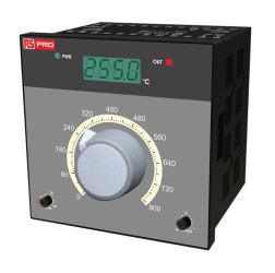 Regulator temperatury PID panelowy RS PRO Uz: 230 V AC wyjście Przekaźnik, SSR 2-wyjściowy wejście Termopara typu J 96