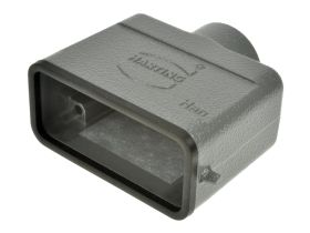 Obudowa złącza; Han A; 19200101440; 10A; metal; proste; na przewód; wyjście na dławnicę M20; do 1 klamry; 1 górne wyjście przewo