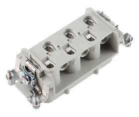 Wkładka złącza dużej mocy 6-pinowe EPIC 35A 6P Żeński Wkręcane Montaż na kablu Proste